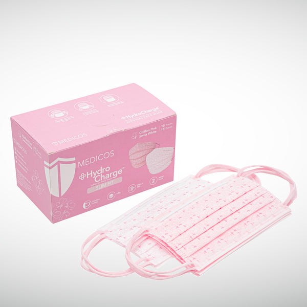 HydroCharge™ Slim Fit 4ply Surgical Face Mask (Pink Ribbon)