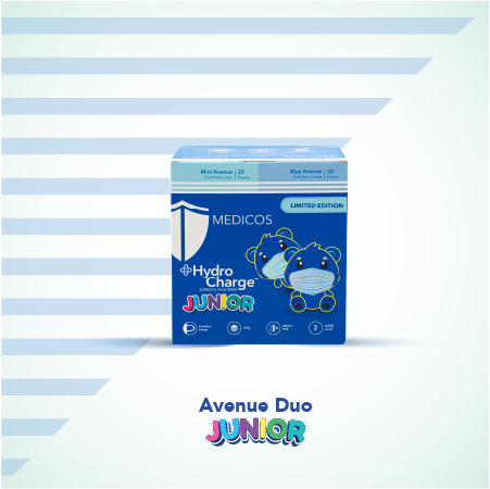 MEDICOS 4-ply HydroCharge™ Surgical Face Mask - Junior