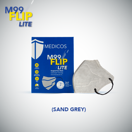 MEDICOS 5-ply M99 FLIP Lite Surgical Face Mask - Adult