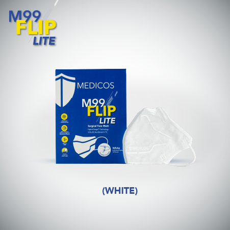 MEDICOS 5-ply M99 FLIP Lite Surgical Face Mask - Adult