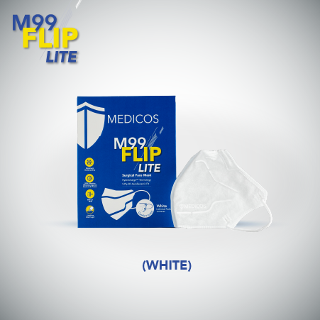 M99 FLIP Lite Surgical Face Mask (White)