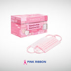 MEDICOS 4-ply HydroCharge ™ Surgical Face Mask - Regular Fit (Pink Ribbon) [20 pcs/box]