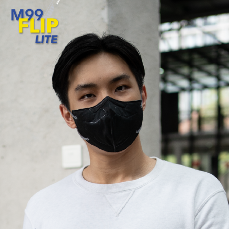 M99 FLIP Lite Surgical Face Mask (Black)