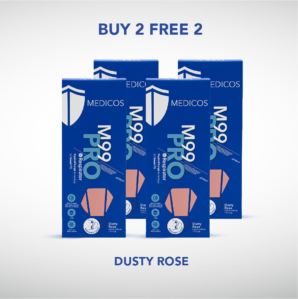 Buy 2 Free 2 - M99 PRO Respirator (Dusty Rose)