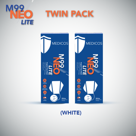 Twin Pack - M99 NEO Lite Surgical Face Mask (White)