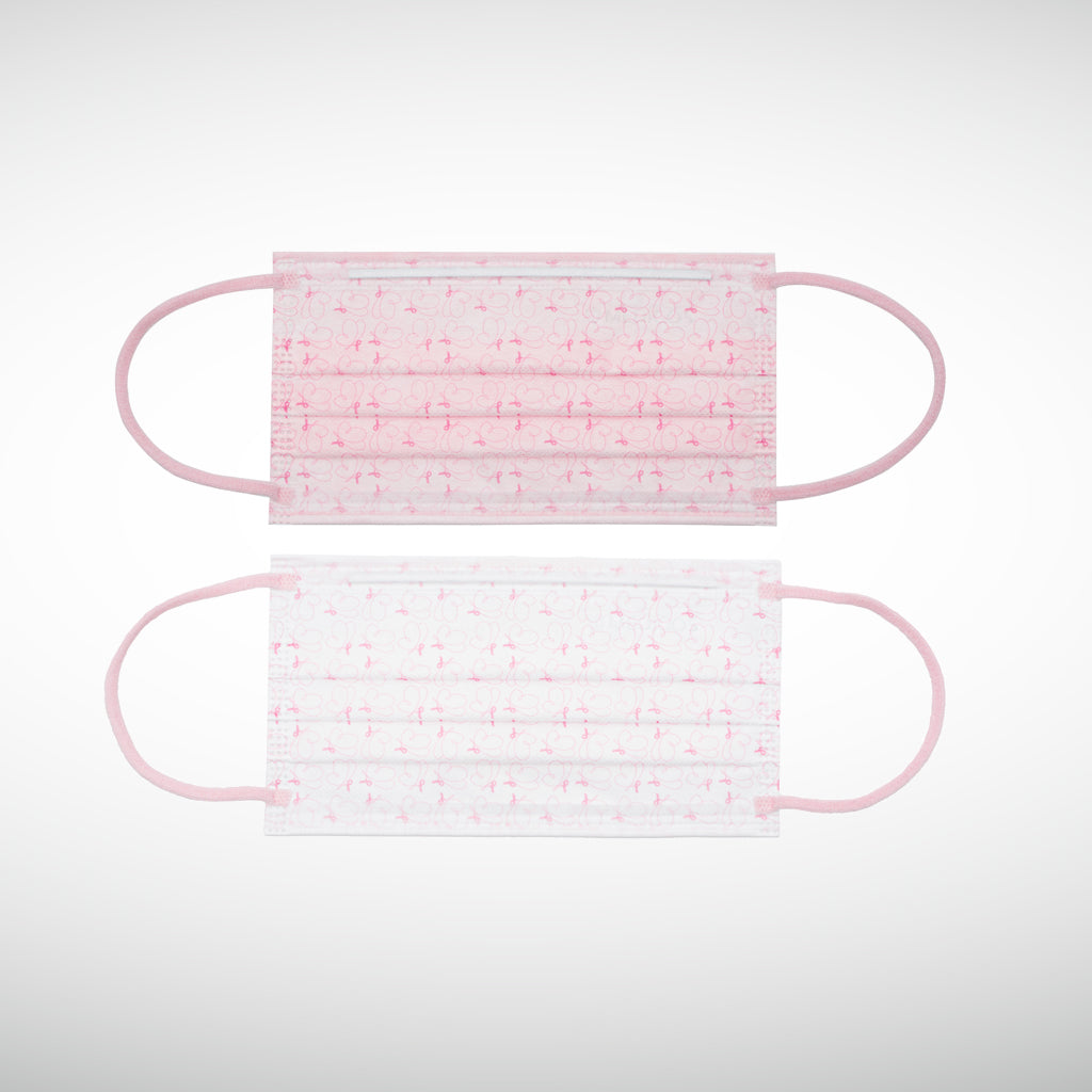 MEDICOS 4-ply HydroCharge ™ Surgical Face Mask - Regular Fit (Pink Ribbon) [20 pcs/box]