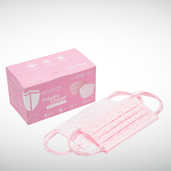 HydroCharge™ Regular Fit 4ply Surgical Face Mask (Pink Ribbon)