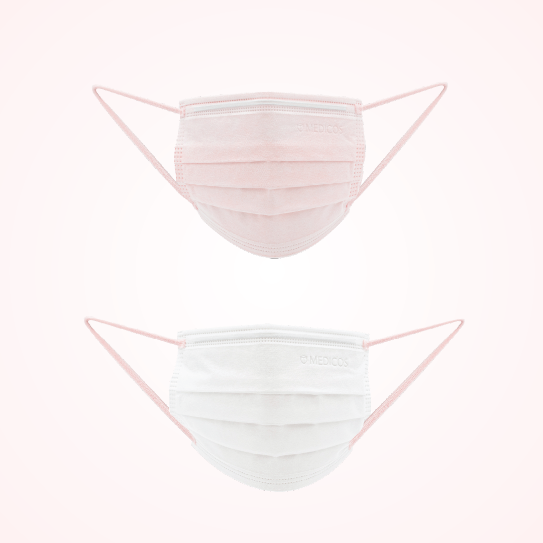 MEDICOS 4-ply HydroCharge™ Surgical Face Mask - Regular Fit