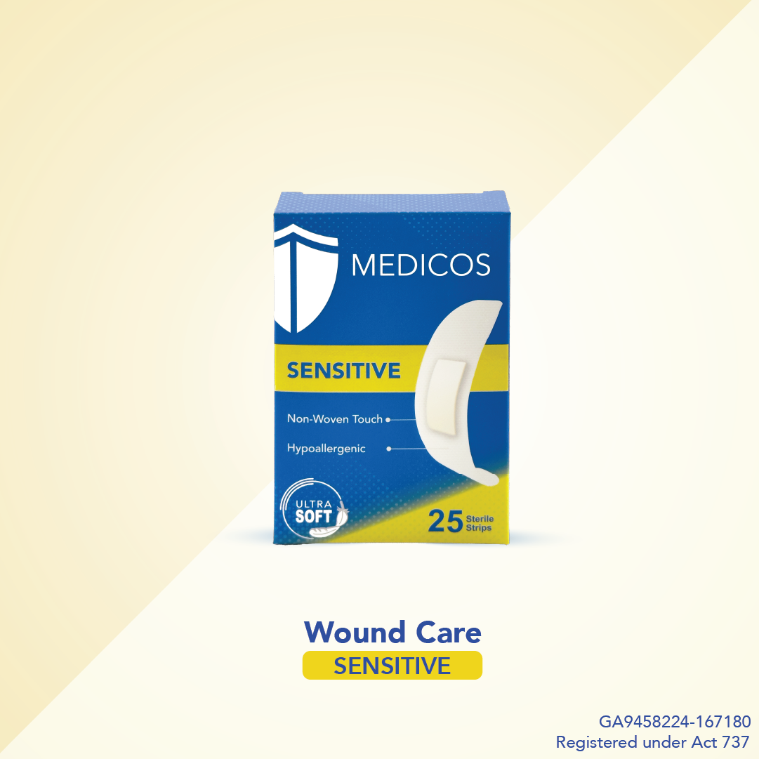 MEDICOS Wound Care - Sensitive (Plaster) [25 pcs/box]