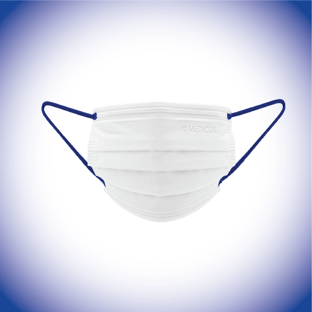MEDICOS 4-ply HydroCharge™ Surgical Face Mask - Regular Fit