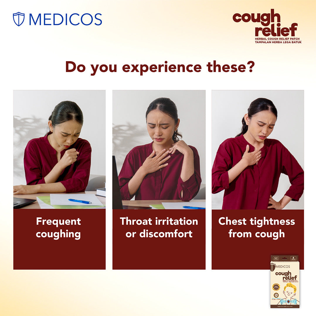 MEDICOS Cough Relief Herbal Patches [6 pcs/box]