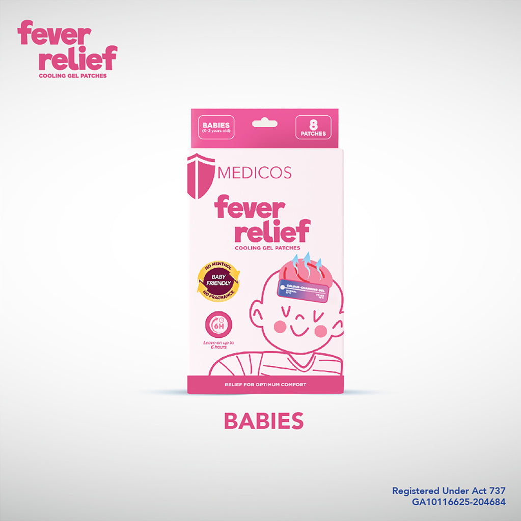MEDICOS Fever Relief Patch Babies 8s