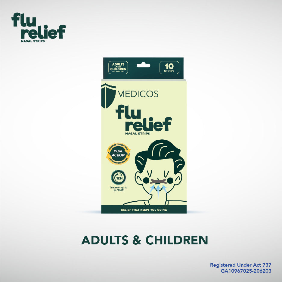 MEDICOS Flu Relief Nasal Strips [10 pcs/box]
