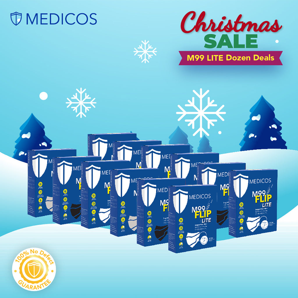 Dozen Deals - M99 FLIP Lite Surgical Face Mask - 12 boxes