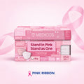 MEDICOS 4-ply HydroCharge ™ Surgical Face Mask - Regular Fit (Pink Ribbon) [20 pcs/box]