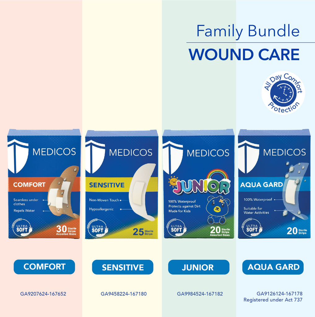 MEDICOS Wound Care (Family Bundle) - 4 boxes