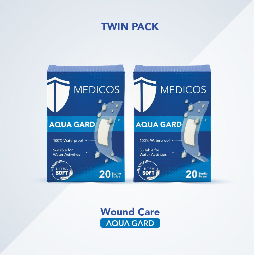 Twin Pack - MEDICOS Wound Care (Aqua Gard /Comfort /Junior /Sensitive)