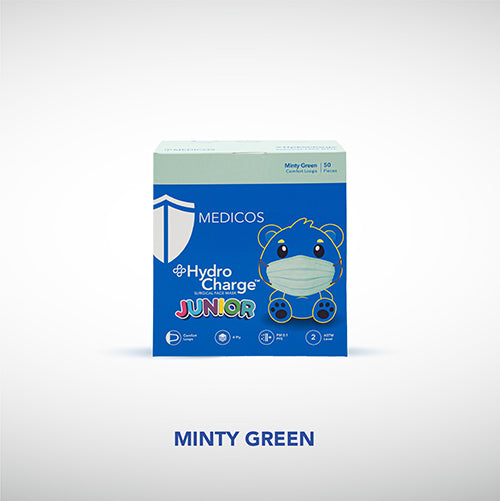MEDICOS 4-ply HydroCharge™ Surgical Face Mask - Junior