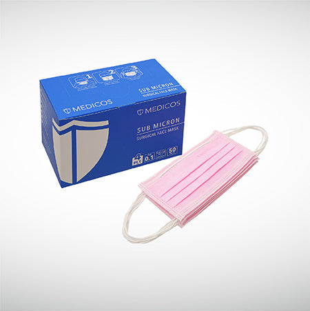 Limited Sub Micron Surgical Face Mask 4-ply ASTM Level 3 (Taffy Pink)