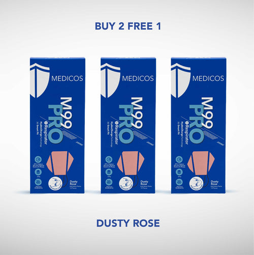 Buy 2 Free 1 M99 PRO Respirator (Dusty Rose)