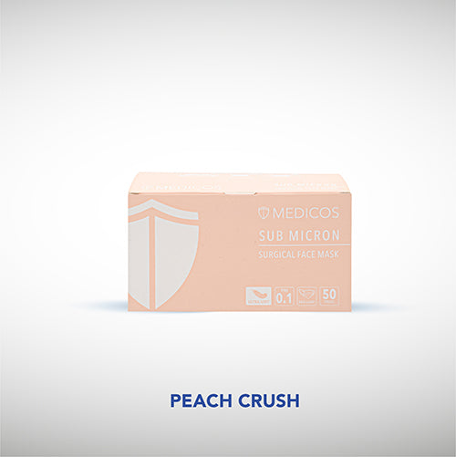 Ultra Soft 4-ply Sub Micron Surgical Face Mask (Peach Crush)