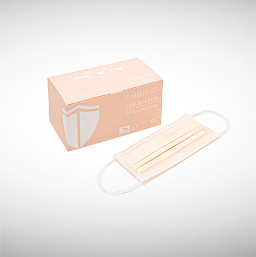 Ultra Soft 4-ply Sub Micron Surgical Face Mask (Peach Crush)