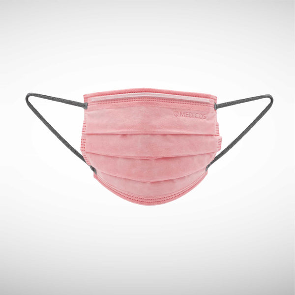 10 pcs HydroCharge™ Regular Fit 4ply Surgical Face Mask (Cotton Pink)