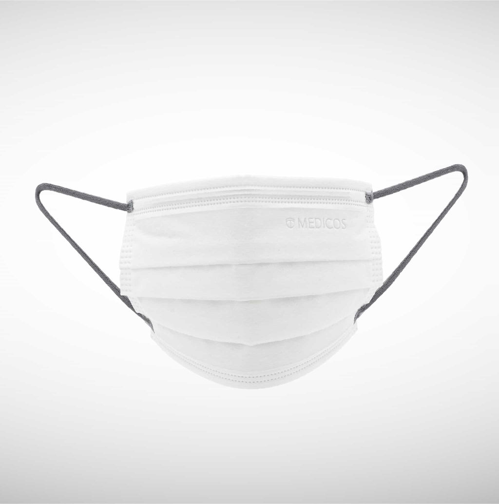 MEDICOS 4-ply HydroCharge™ Surgical Face Mask - Regular Fit