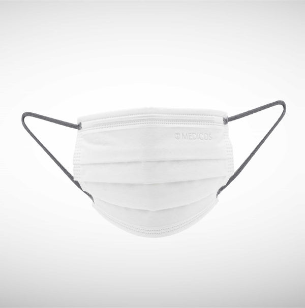 10 pcs HydroCharge™ Slim Fit 4ply Surgical Face Mask (Swiss White)