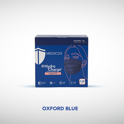 MEDICOS 4-ply HydroCharge™ Surgical Face Mask - Slim Fit