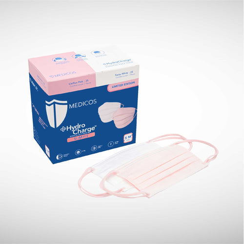 HydroCharge™ Slim Fit 4ply Surgical Face Mask (Duo Pink)